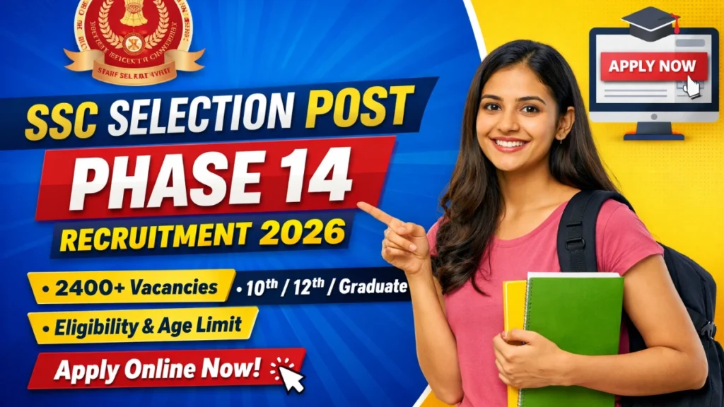 SSC Selection Post Phase 14 Recruitment 2026