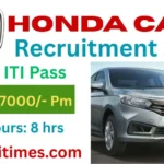 Honda Cars Recruitment 2026